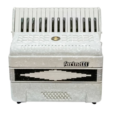 Acordeon Farinelli 1306-1w 32 Teclas 32 Bajos Blanco